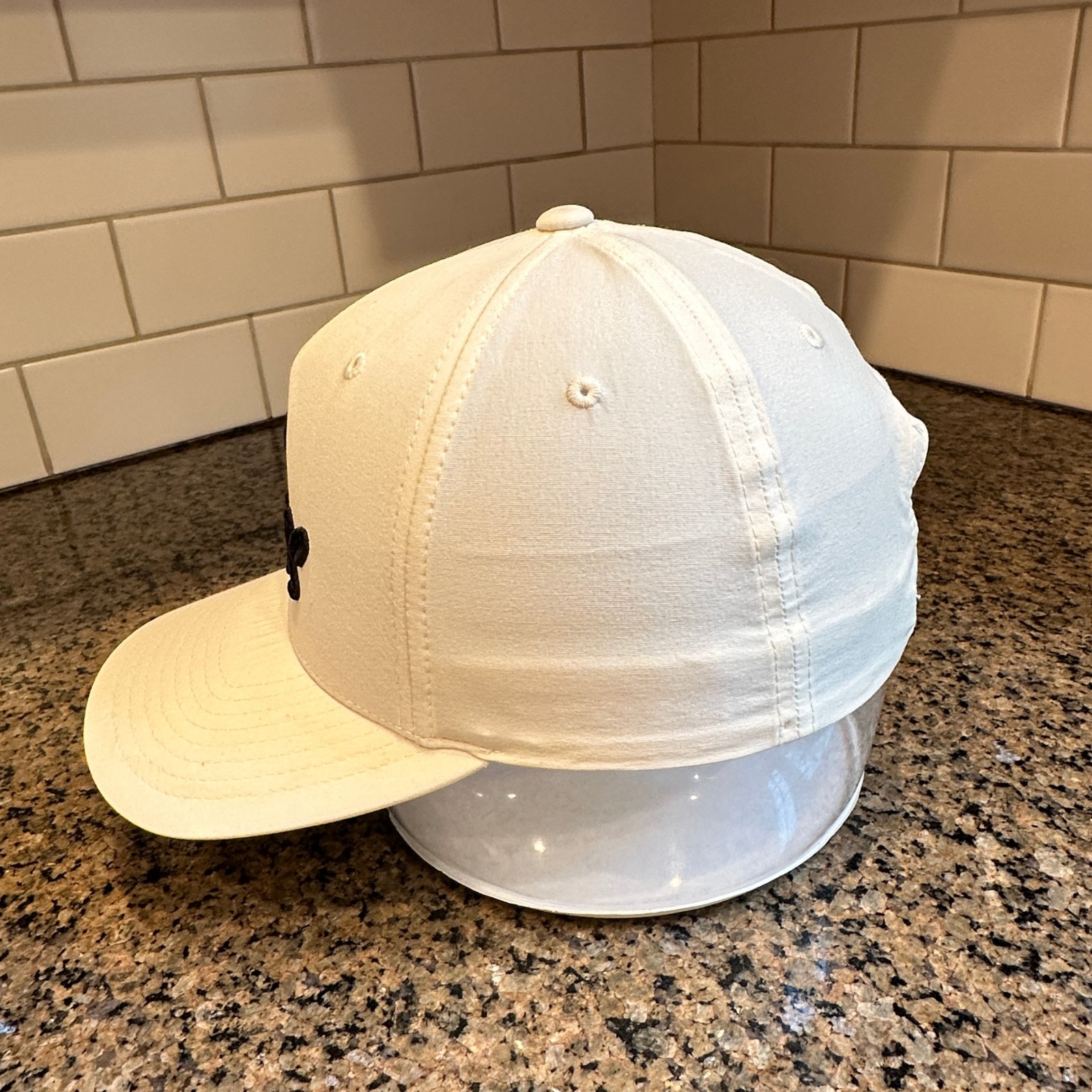 Asher Golf Pros Yupoong 110 Snapback Hat Osfa White Cotton Blend — image 2 of 8